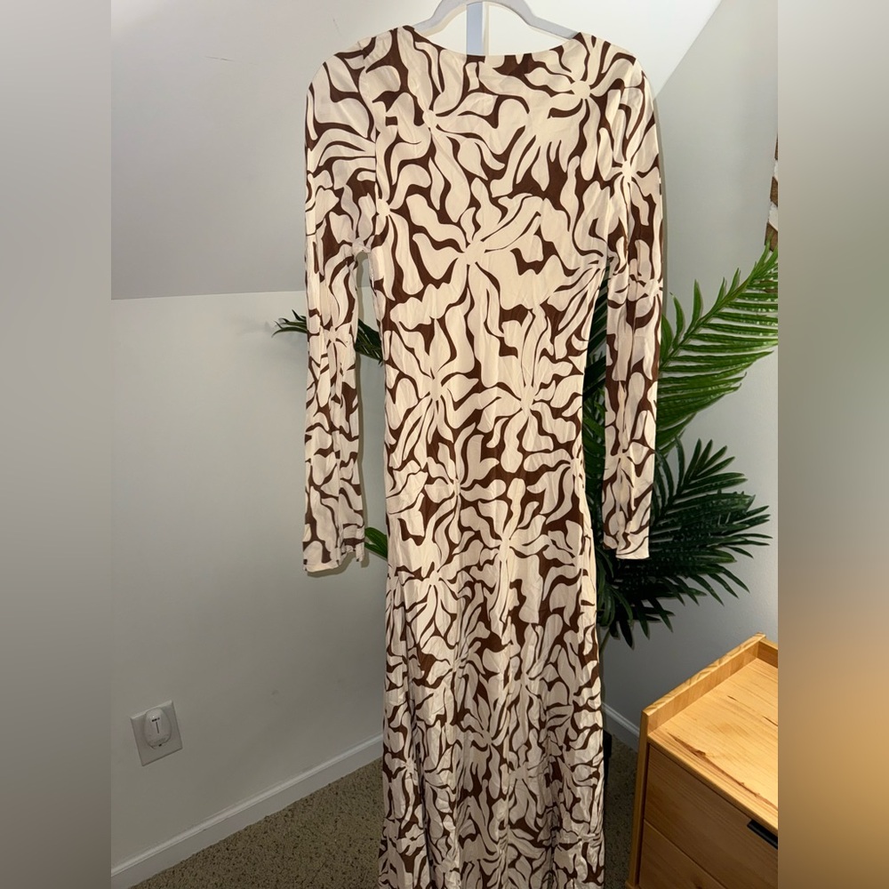 Mon Renn HIGH TIDE LONG SLEEVE DRESS‎ - HIGH TIDE COFFEE - Picture 5 of 7